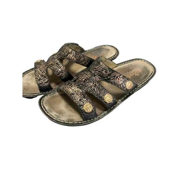 Alegria Venice Slide Sandle Metallic Size 42 - Picture 3 of 5